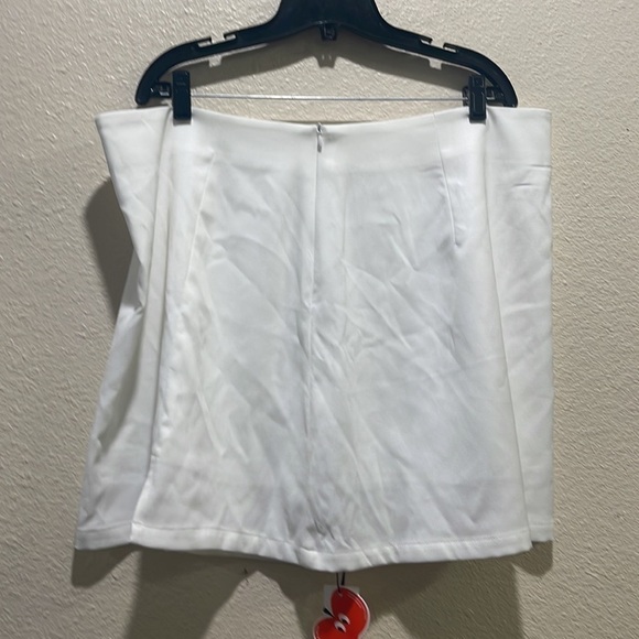 Cider Curve & Plus High Waist Zip Up Slit Mini Skirt 2XL - Picture 5 of 9